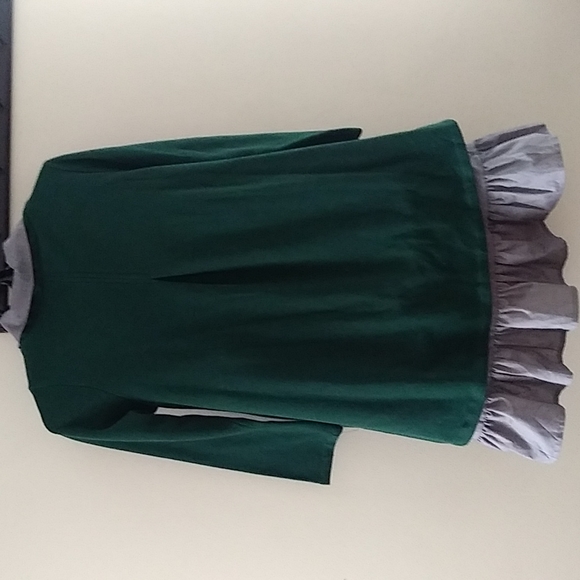 Women's Cowl Neck Tunic Midi Dress Ruffle Hem sz Small - Picture 9 of 15